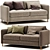 Modern 2-Seater Sofa Bed Lomeo 3D model small image 2