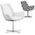 Sleek Bonaldo Newton Low Chair 3D model small image 5