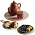 Blueberry Bliss Decorative Tea Set 3D model small image 3