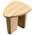 Modern Oak Sculptural Side Table 3D model small image 4