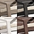 Solid Wood Adirondack Chair Set 3D model small image 5