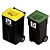 Premium 3D Trash Bin Model 3D model small image 3