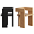 Neoplasticism-inspired Wooden Chair 3D model small image 1