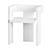 Neoplasticism-inspired Wooden Chair 3D model small image 4