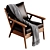 Luxury Ericson Leather Lounge Chair 3D model small image 5