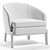 Sleek Chelsea Armchair Design 3D model small image 1