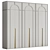 Modern Classic Modular Wardrobe 3D model small image 1