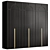 Modern Classic Modular Wardrobe 3D model small image 3