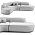 Elegant Bjorn Sofa Eichholtz 3D model small image 5