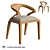 Modern Designer Como Fabric Chair 3D model small image 1