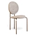  Michelle Low Back Dining Chair 3D model small image 1