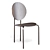  Michelle Low Back Dining Chair 3D model small image 3