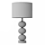 Elegant White Louvre Home Lamp 3D model small image 7