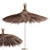 Tropical Palms Thatch Umbrella 3D model small image 1