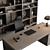  Executive Office Desk - Boss 641 3D model small image 2