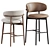 Elegant Oleandro Stool Calligaris Modern 3D model small image 3