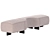 Minotti Ottoman Yves Bed 3D model small image 2