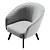 26.4" Contemporary Bruno Chair Model 3D model small image 5