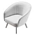 26.4" Contemporary Bruno Chair Model 3D model small image 6