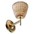  Scandinavian Rattan Brass Wall Sconces 3D model small image 5