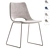 Modern Beige Chair with Steel Legs 3D model small image 1