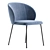 Modern Minna Light Grey Chair 3D model small image 3