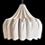 Flower Shape Pendant Light 3D model small image 3