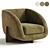 Contemporary Moriah Chair: Torrance Rock 3D model small image 1