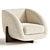 Contemporary Moriah Chair: Torrance Rock 3D model small image 4