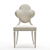 Elegant Chloe Side Chair 3D model small image 2