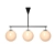 Ardsley Linear Chandelier: Elegant Illumination 3D model small image 2