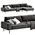 Modern 3D Max Piu Sofa 3D model small image 11