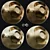 PBR Seamless Gold Materials Pack 3D model small image 1