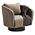 Luxurious Velvet Armchair with Style 3D model small image 1