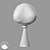 Amader Mini Table Lamp, Glossy 3D model small image 2