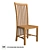 BOLERO Teak Wood Chair 3D model small image 1