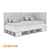 Stylish Bed with Lift Mechanism 3D model small image 2