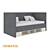 Stylish Bed with Lift Mechanism 3D model small image 3