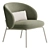 Boconcept Princeton Lounge Chair, Modern Comfort 3D model small image 3