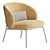 Boconcept Princeton Lounge Chair, Modern Comfort 3D model small image 4