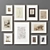 Versatile Wood Picture Frame Set 3D model small image 9