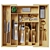 Bamboo Adjustable Silverware Drawer Organizer 3D model small image 2