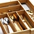 Bamboo Adjustable Silverware Drawer Organizer 3D model small image 4