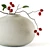 Red Berry Vase Set 3D model small image 2