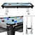 Italian Crafted Filotto Glass Billiard 3D model small image 1