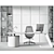 Modern Office Set Furniture Kit 3D model small image 7