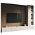  Modern TV Wall Set 3D 3D model small image 1