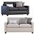 Modern Henry Sofa, West Elm 3D model small image 4