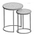 Soho Marble Round Tables Set 3D model small image 4