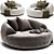 Luxury PALAU Armchair: Exteta Design 3D model small image 2